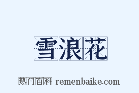 雪浪花是什么意思的图片